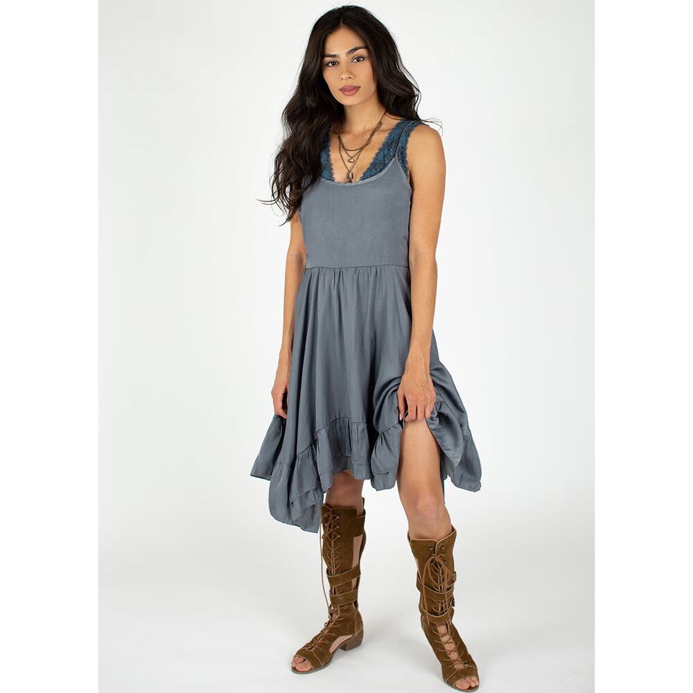 Joyfolie Mia Joy Women’s Kamala Dress in Deep Slate Size M